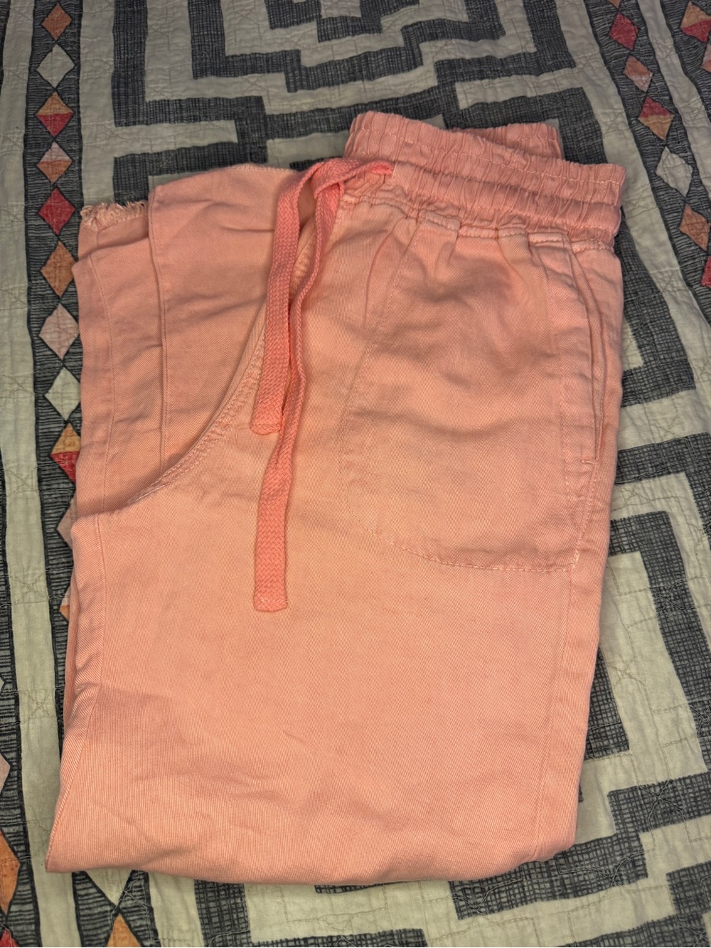 Women’s Peach Elastic Waist Pull-On Jogger Bottoms